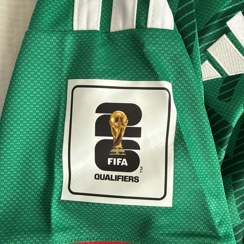 Men's adidas Santiago Gimenez #11 2026 Mexico Home WC Jersey Sz XL - Green NWT - Picture 6 of 9